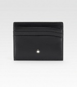 Simple, yet sleek Italian calfskin leather card holder fashioned with signature logo detail.Six card slotsLeather4W x 3¼HMade in Italy