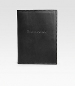 Essential for the world traveler, this soft cover is crafted of hand-stained Italian leather. About 4 X 6 Made in USA