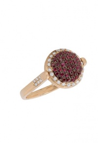 Effy Jewlery DiVersa 18K Rose Gold Ruby & Diamond Ring, 1.24 TCW Ring size 7 Effy Jewlery DiVersa 18K Rose Gold Ruby & Diamond Ring, 1.24 TCW Ring size 7