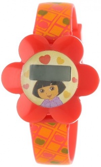 Dora the Explorer Kids' DTE708 Orange Flower Power Digital Watch Dora the Explorer Kids' DTE708 Orange Flower Power Digital Watch