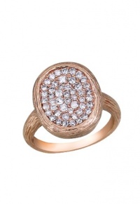 Effy Jewlery Moderna 14K Rose Gold Diamond Ring, .66 TCW Ring size 7