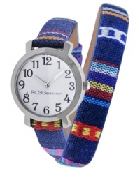 Sport some southwestern appeal with this tribal-print watch from BCBGeneration. Sport some southwestern appeal with this tribal-print watch from BCBGeneration.