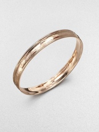 From the Glamazon Collection. A chic piece with a hammered texture in 18k gold and sterling silver with a warm 18k rose goldplating. 18k gold and sterling silver with 18k rose goldplatingDiameter, about 3Slip-on styleImported 