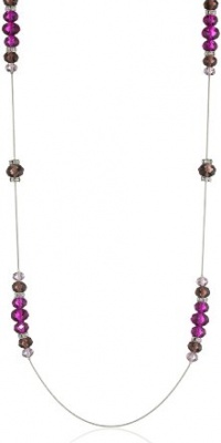 Nine West Recolor Light Silver-Tone 36 Pink Multi-Strand age Necklace Nine West Recolor Light Silver-Tone 36 Pink Multi-Strand age Necklace