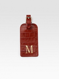 An elegant travel essential is handmade in croco-textured leather. Buckle closure 6¼ X 2½ Made in USAFOR PERSONALIZATIONSelect a color and quantity, then scroll down and click on PERSONALIZE & ADD TO BAG to choose and preview your personalization options. Please allow 1 week for delivery. An elegant travel essential is handmade in croco-textured leather. Buckle closure 6¼ X 2½ Made in USAFOR PERSONALIZATIONSelect a color and quantity, then scroll down and click on PERSONALIZE & ADD TO BAG to choose and preview your personalization options. Please allow 1 week for delivery.