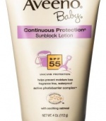 Aveeno Baby Sunblock Lotion, SPF-55, 4-Ounce Tubes (Pack of 2)
