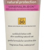 Aveeno Sun Natural Protection Sunblock SPF 30 Lotion, 3 Ounce