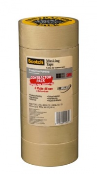 Scotch Masking Tape for Production Painting, 2-Inch by 60-Yard, 6-Pack Scotch Masking Tape for Production Painting, 2-Inch by 60-Yard, 6-Pack