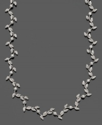 Add a touch of lush nature to your ensemble with this trailing vine necklace. In rhodium-plated mixed metal with crystal accents, by Eliot Danori. Measures approximately 16 inches with a 2-inch extender. Add a touch of lush nature to your ensemble with this trailing vine necklace. In rhodium-plated mixed metal with crystal accents, by Eliot Danori. Measures approximately 16 inches with a 2-inch extender.