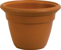 Dynamic Design HP0912DT Hampton 9-Inch Snap-Fit Poly Rim Planter, Dark Terra Dynamic Design HP0912DT Hampton 9-Inch Snap-Fit Poly Rim Planter, Dark Terra
