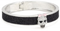 Betsey Johnson Pendants and Bangles Crystal Skull Glitter Hinged Bangle Bracelet Betsey Johnson Pendants and Bangles Crystal Skull Glitter Hinged Bangle Bracelet