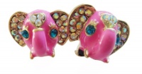 Pink Big Eye Elephant Stud Earrings Pink Big Eye Elephant Stud Earrings