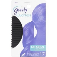 Goody Ouchless Elastics, Black, 17 Count (Pack of 3) Goody Ouchless Elastics, Black, 17 Count (Pack of 3)