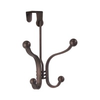 InterDesign York Lyra Over the Door Quad Hook, Bronze InterDesign York Lyra Over the Door Quad Hook, Bronze