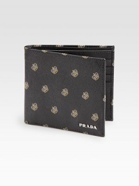 Streamlined design crafted in Italy from smooth saffiano leather.Two billfold compartmentsEight card slotsLeather4W x 4HMade in Italy Streamlined design crafted in Italy from smooth saffiano leather.Two billfold compartmentsEight card slotsLeather4W x 4HMade in Italy