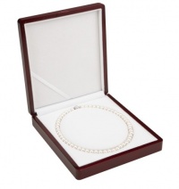 AAA 7.5-8mm White Freshwater Cultured Pearl Necklace 18in Princess