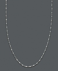 Punctuate your neckline with Giani Bernini's chic, dot dash-style chain. Sterling silver necklace can be worn alone or paired with your favorite pendant. Approximate length: 24 inches. Punctuate your neckline with Giani Bernini's chic, dot dash-style chain. Sterling silver necklace can be worn alone or paired with your favorite pendant. Approximate length: 24 inches.