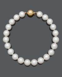 Channel a look of elegance and refinement with a traditional piece to last a lifetime. Bracelet features AAA Akoya cultured freshwater pearls (8-8-1/2 mm) with a 14k gold clasp. Approximate length: 8 inches. Channel a look of elegance and refinement with a traditional piece to last a lifetime. Bracelet features AAA Akoya cultured freshwater pearls (8-8-1/2 mm) with a 14k gold clasp. Approximate length: 8 inches.