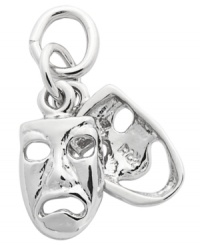 Theatrically stylish. Rembrandt's chic charm features polished comedy & tragedy masks crafted from sterling silver. Charm can easily be added to your favorite necklace or charm bracelet. Approximate drop: 3/4 inch. Theatrically stylish. Rembrandt's chic charm features polished comedy & tragedy masks crafted from sterling silver. Charm can easily be added to your favorite necklace or charm bracelet. Approximate drop: 3/4 inch.