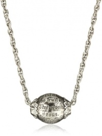 The Vatican Library Collection Silver Mary Prayer Bead Necklace The Vatican Library Collection Silver Mary Prayer Bead Necklace