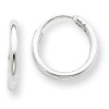 Sterling Silver 1.3mm Childrens Endless Hoop Earrings (5/16 diameter) - JewelryWeb