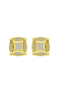 Effy Jewlery DiVersa 14K Yellow Gold Diamond Earrings, 1.02 TCW