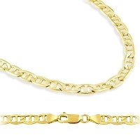 Solid 14k Yellow Gold Gucci Mariner Chain Necklace 4.3mm 24 Solid 14k Yellow Gold Gucci Mariner Chain Necklace 4.3mm 24