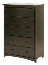 Stork Craft Beatrice 5 Drawer Chest, Espresso Stork Craft Beatrice 5 Drawer Chest, Espresso