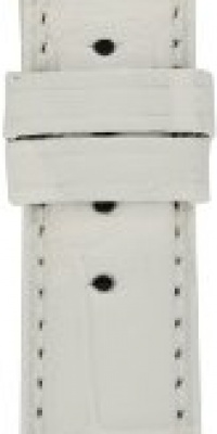 MICHELE 16mm White Alligator Strap MICHELE 16mm White Alligator Strap