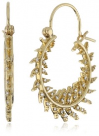 Mizuki 14k Round Quill Diamond Hoop Earrings Mizuki 14k Round Quill Diamond Hoop Earrings