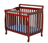 Dream On Me 3 In 1 Portable Convertible Crib, Cherry Dream On Me 3 In 1 Portable Convertible Crib, Cherry