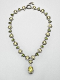 EXCLUSIVELY AT SAKS. From the Irma Collection. A pendant of faceted lemon citrine set in a sterling silver design, surrounded in complimentary peridot stones on a lemon citrine and peridot link necklace. Lemon citrine and peridotSterling silverLength, about 18Pendant size, about 1Spring ring closureImported EXCLUSIVELY AT SAKS. From the Irma Collection. A pendant of faceted lemon citrine set in a sterling silver design, surrounded in complimentary peridot stones on a lemon citrine and peridot link necklace. Lemon citrine and peridotSterling silverLength, about 18Pendant size, about 1Spring ring closureImported