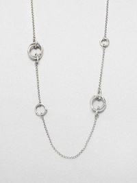 From the Bamboo Collection. This nature-inspired style from a socially and environmentally responsible brand features a sterling silver bamboo hoop stations on a link chain. Sterling silverLength, about 36Lobster clasp closureImported From the Bamboo Collection. This nature-inspired style from a socially and environmentally responsible brand features a sterling silver bamboo hoop stations on a link chain. Sterling silverLength, about 36Lobster clasp closureImported