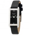 A classic dress watch from Kenneth Cole New York with rich black leather and sleek steel.