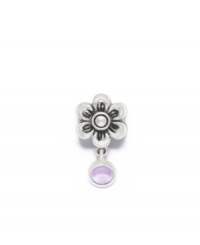 Celebrate February birthdays with pure beauty. This flower charm is crafted in sterling silver with an amethyst accent. Donatella is a playful collection of charm bracelets and necklaces that can be personalized to suit your style! Available exclusively at Macy's. Celebrate February birthdays with pure beauty. This flower charm is crafted in sterling silver with an amethyst accent. Donatella is a playful collection of charm bracelets and necklaces that can be personalized to suit your style! Available exclusively at Macy's.
