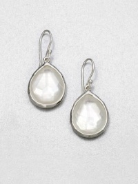 From the Wonderland Collection. Gorgeous, faceted mother-of-pearl stones in sleek sterling silver. Sterling silverMother-of-pearlDrop, about 1¼Hook backImported 