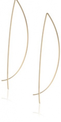 By Boe Half-Moon Threaded Earrings 14k Gold Filled By Boe Half-Moon Threaded Earrings 14k Gold Filled