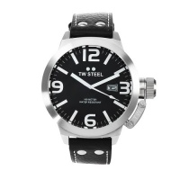 TW Steel Men's TW22N Canteen Black Leather Black Dial Watch TW Steel Men's TW22N Canteen Black Leather Black Dial Watch