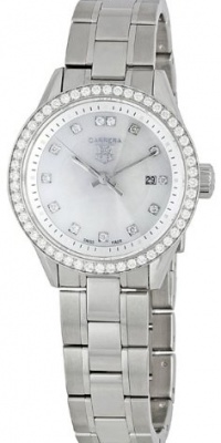 TAG Heuer Women's WV1413.BA0793 Carrera Diamond Bezel Watch