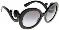 Prada PR27NS Sunglasses - 1AB/3M1 Black (Gray Gradient Lens) - 55mm Prada PR27NS Sunglasses - 1AB/3M1 Black (Gray Gradient Lens) - 55mm