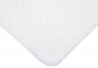 American Baby Company Portable/Mini Crib Waterproof Embossed Quilt-like Flat Sheeting Pad, White American Baby Company Portable/Mini Crib Waterproof Embossed Quilt-like Flat Sheeting Pad, White