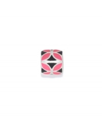 The four-petaled flower in pink and black enamel pops on this sterling silver bead. Donatella is a playful collection of charm bracelets and necklaces that can be personalized to suit your style! Available exclusively at Macy's. The four-petaled flower in pink and black enamel pops on this sterling silver bead. Donatella is a playful collection of charm bracelets and necklaces that can be personalized to suit your style! Available exclusively at Macy's.
