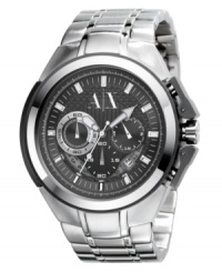 It's all in the details with this sophisticated, multifunctional men's watch from AX Armani Exchange. It's all in the details with this sophisticated, multifunctional men's watch from AX Armani Exchange.