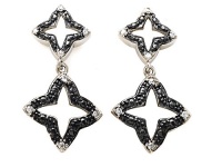 Original Star K(tm) Cubic Zirconia Black Star Earring Studs in 925 Sterling Silver Original Star K(tm) Cubic Zirconia Black Star Earring Studs in 925 Sterling Silver