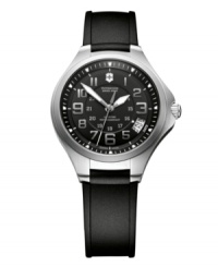 A rugged unisex watch in stainless steel from Victorinox Swiss Army's Base Camp collection. A rugged unisex watch in stainless steel from Victorinox Swiss Army's Base Camp collection.