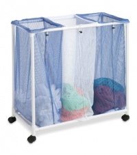 Honey-Can-Do HMP-01629 Mesh Laundry Sorter, Rolling, 3-Bag Honey-Can-Do HMP-01629 Mesh Laundry Sorter, Rolling, 3-Bag