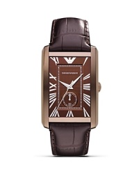 Tap into this season's tonal watch trend with this piece from Emporio Armani. With a sleekly styled face and applied gold tone indexes, it puts a distinctive stamp on your look. Tap into this season's tonal watch trend with this piece from Emporio Armani. With a sleekly styled face and applied gold tone indexes, it puts a distinctive stamp on your look.