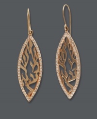 You'll fall for these sweet leaves any time of year. Shema by Effy Collection earrings feature an intricate pattern set inside a marquise-cut drop with round-cut diamonds at the edges (1/2 ct. t.w.). Crafted in 14k white gold and 14k rose gold. Approximate drop width: 1/2 inch. Approximate drop length: 1-1/2 inches. You'll fall for these sweet leaves any time of year. Shema by Effy Collection earrings feature an intricate pattern set inside a marquise-cut drop with round-cut diamonds at the edges (1/2 ct. t.w.). Crafted in 14k white gold and 14k rose gold. Approximate drop width: 1/2 inch. Approximate drop length: 1-1/2 inches.