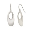 Sterling Silver Oval Dangle Earrings