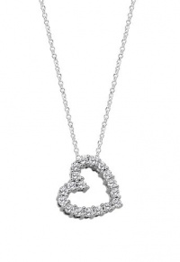 Effy Jewlery Diamond Heart 14K White Gold Pendant, .25 TCW Effy Jewlery Diamond Heart 14K White Gold Pendant, .25 TCW